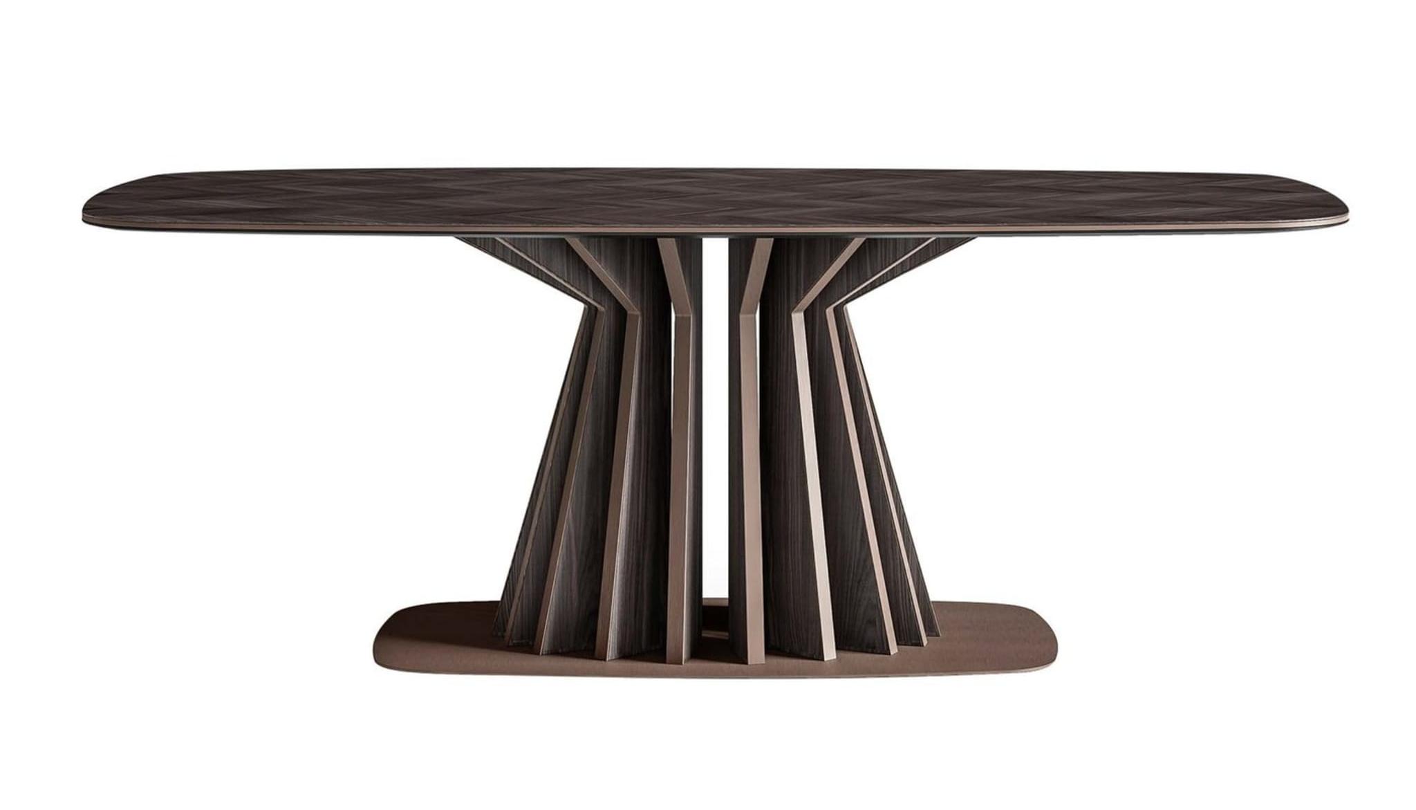 طاولة مستطيلة داكنة | الأبعاد: W 220 cm