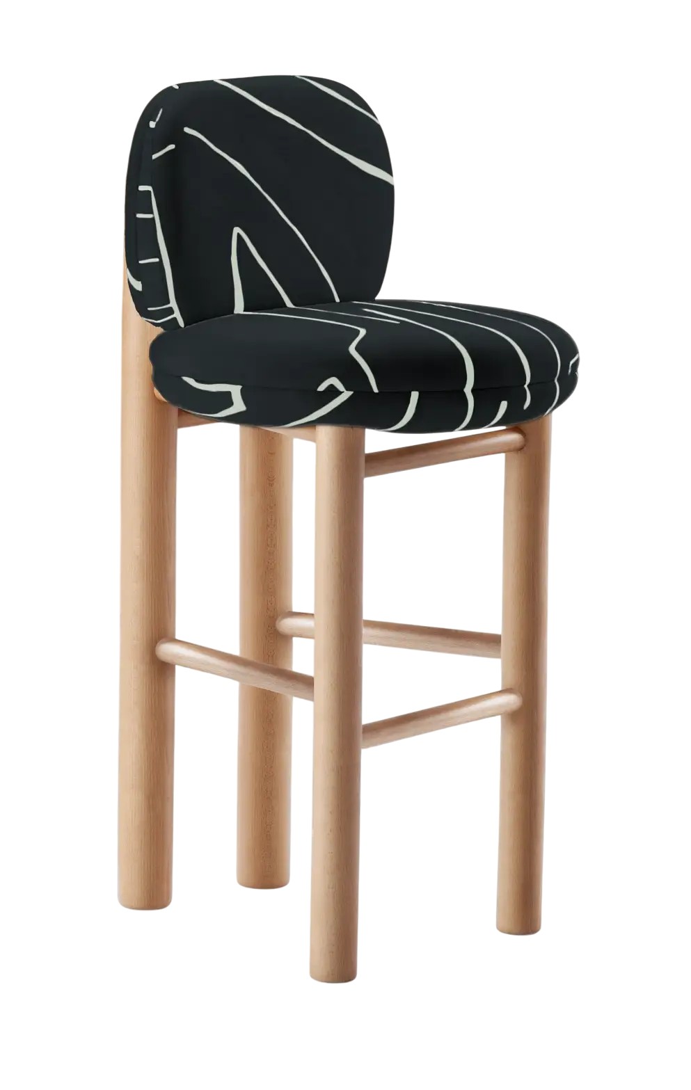 Aimi Wooden Bar Stool