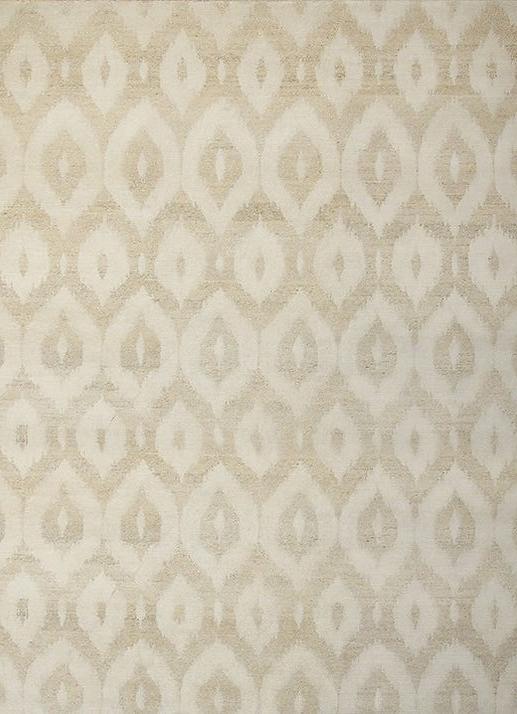 Ikat Wool Beige Rug