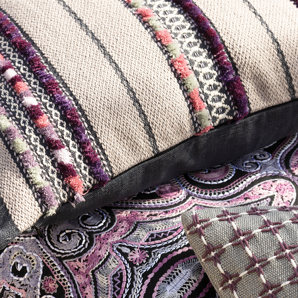 Mangala Aubergine Cushion