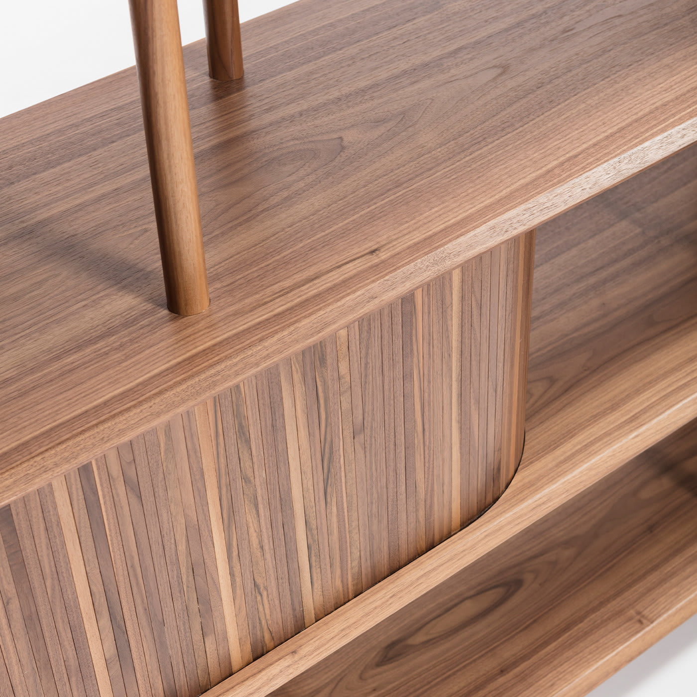 Modern Walnut Bookcase