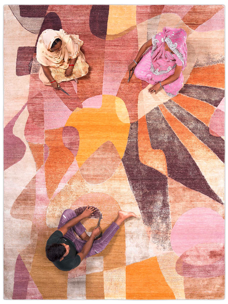 Red Sunset Rug
