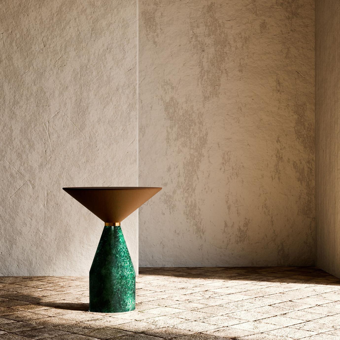 Cino Green Marble Side Table