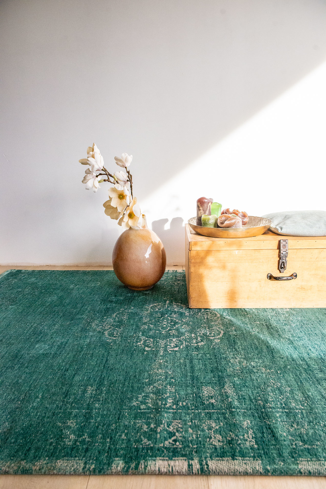 Vintage Style Jade Rug | Size: 170 × 240 cm