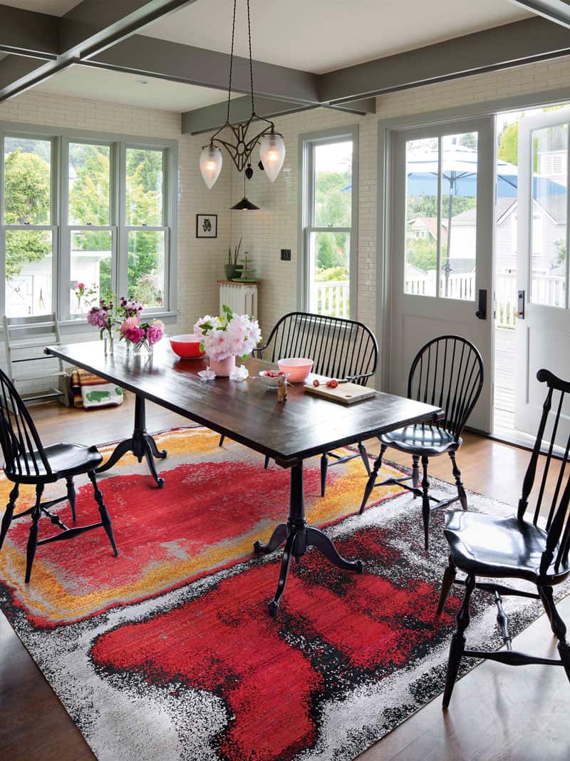 Red Sunset Rug | Size: 183 × 274 cm