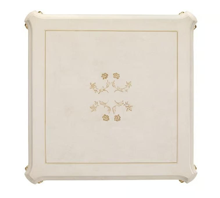 Ivory & Gold Side Table