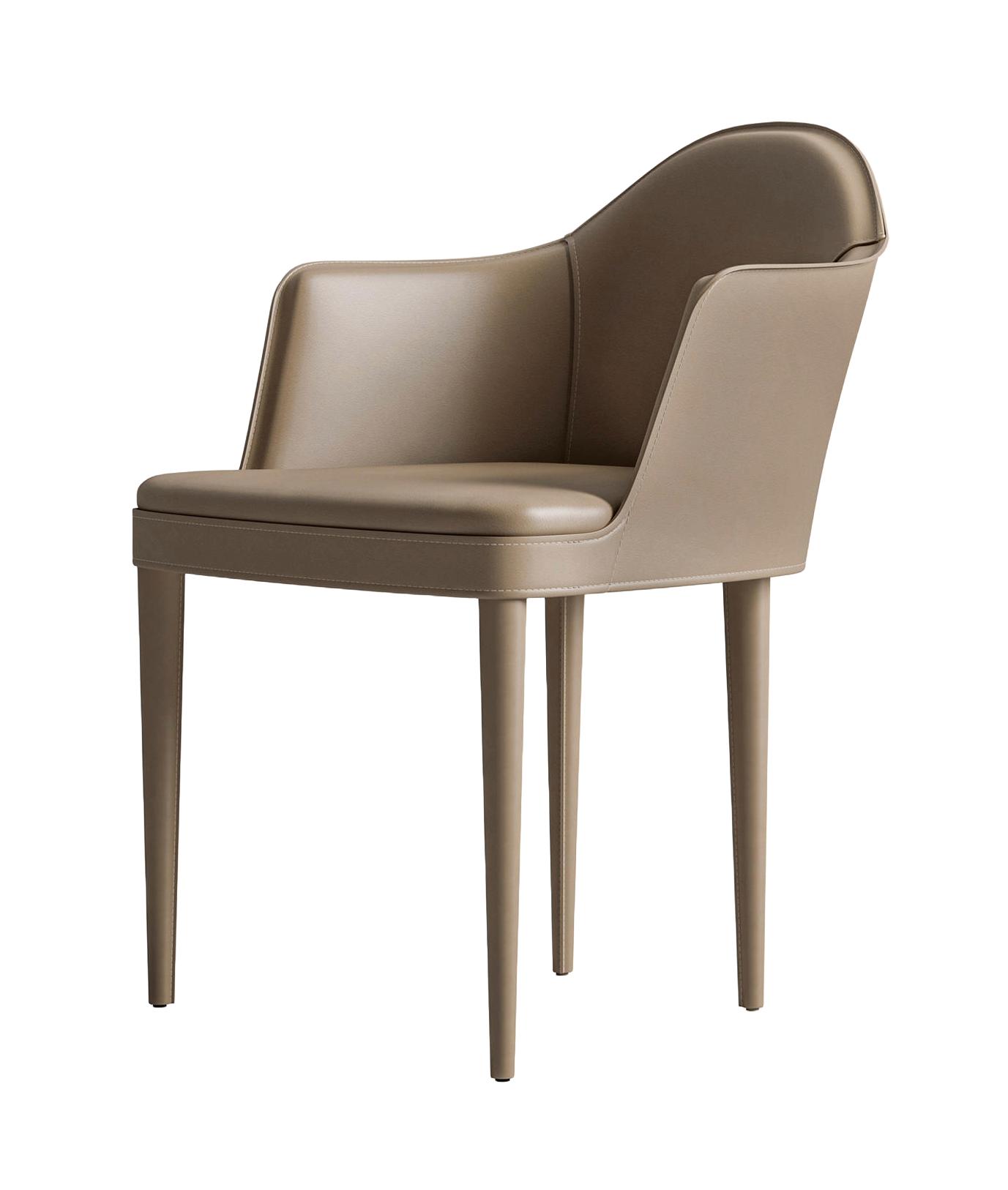 Leather Armrests Chair