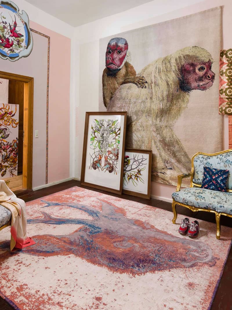 Two Monkeys Rug