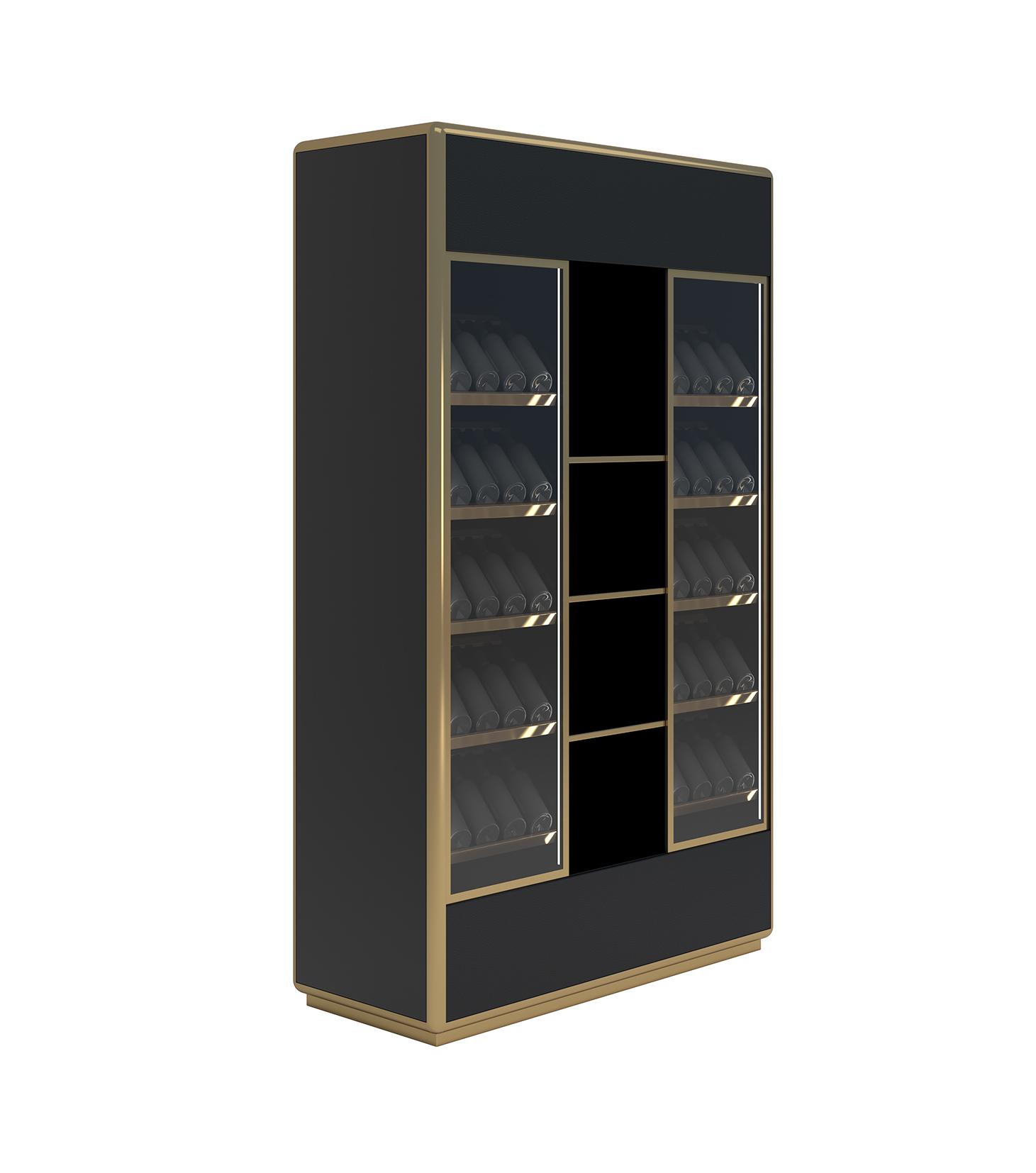 Mathieu Tall Italian Bar Cabinet
