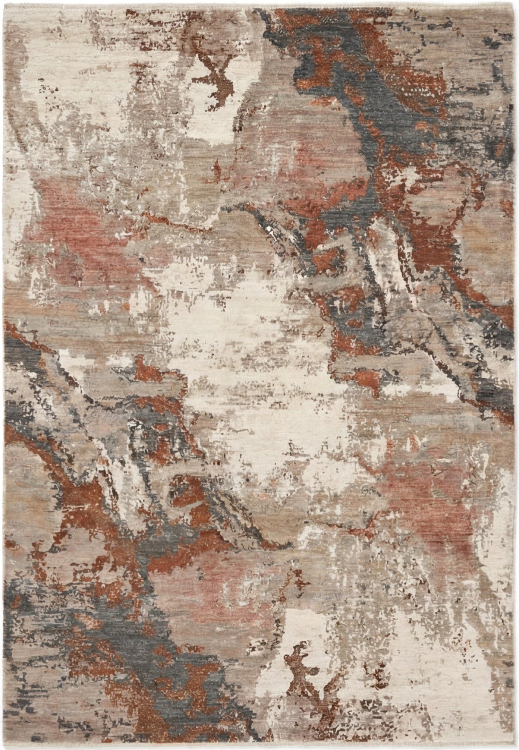 Antique Patina Handcrafted Rug