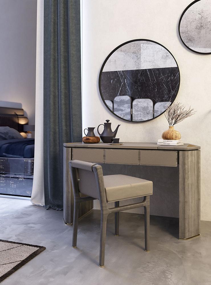 Amerigo Chair | Configuration: Without Armrests | Upholstery: Leather