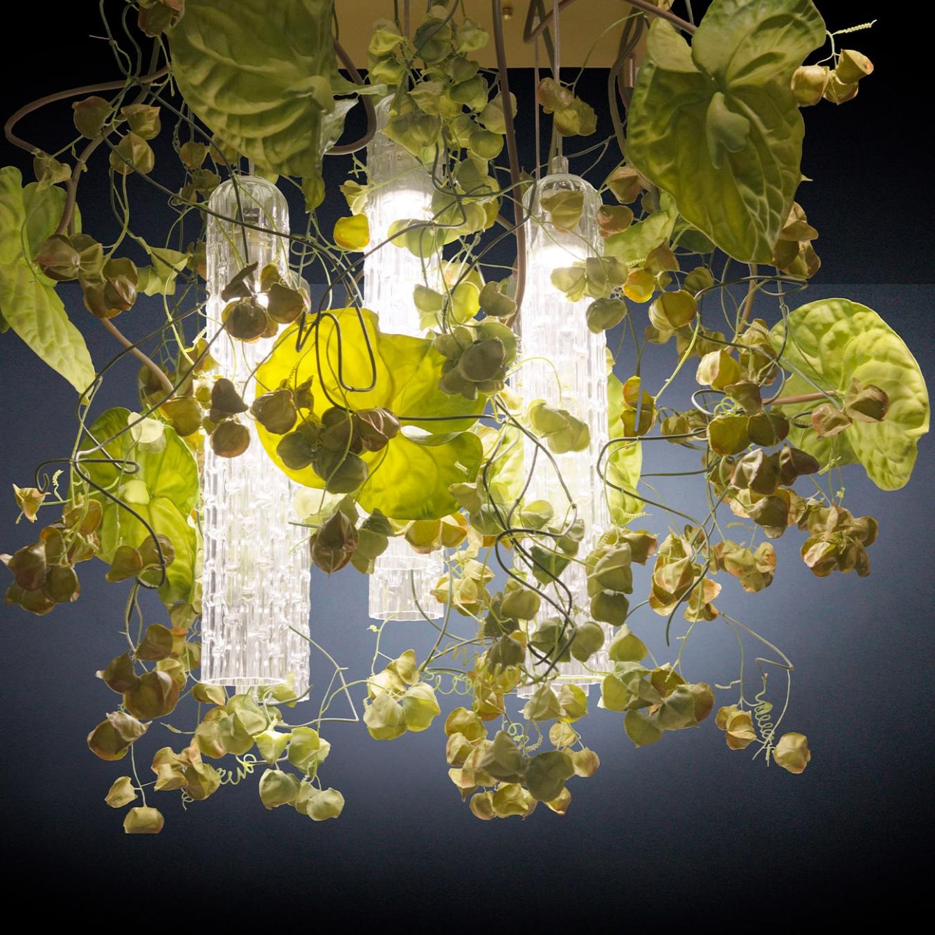 Physalis Anthurium Handcrafted Chandelier
