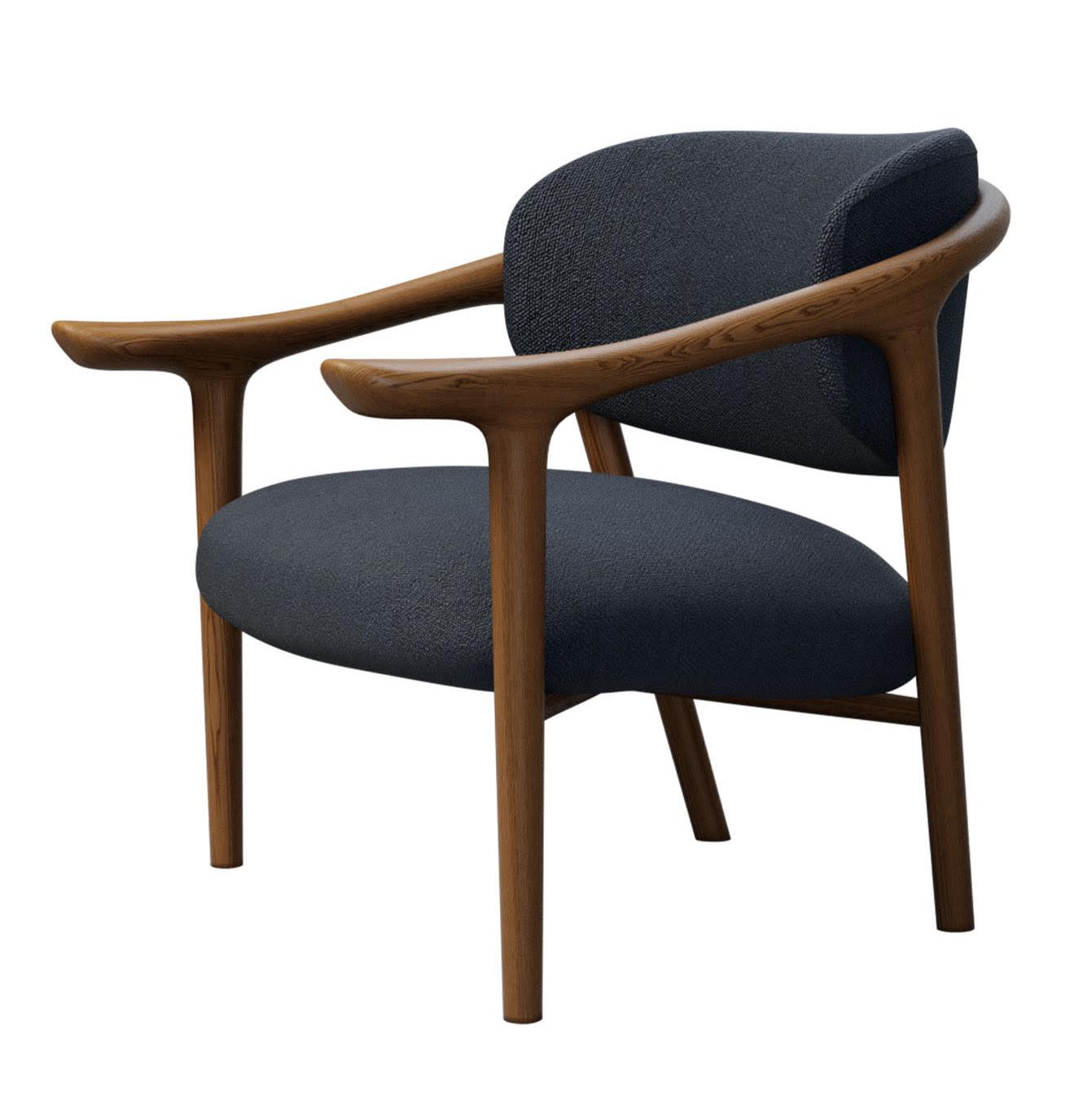 Aida Navy Lounge Chair