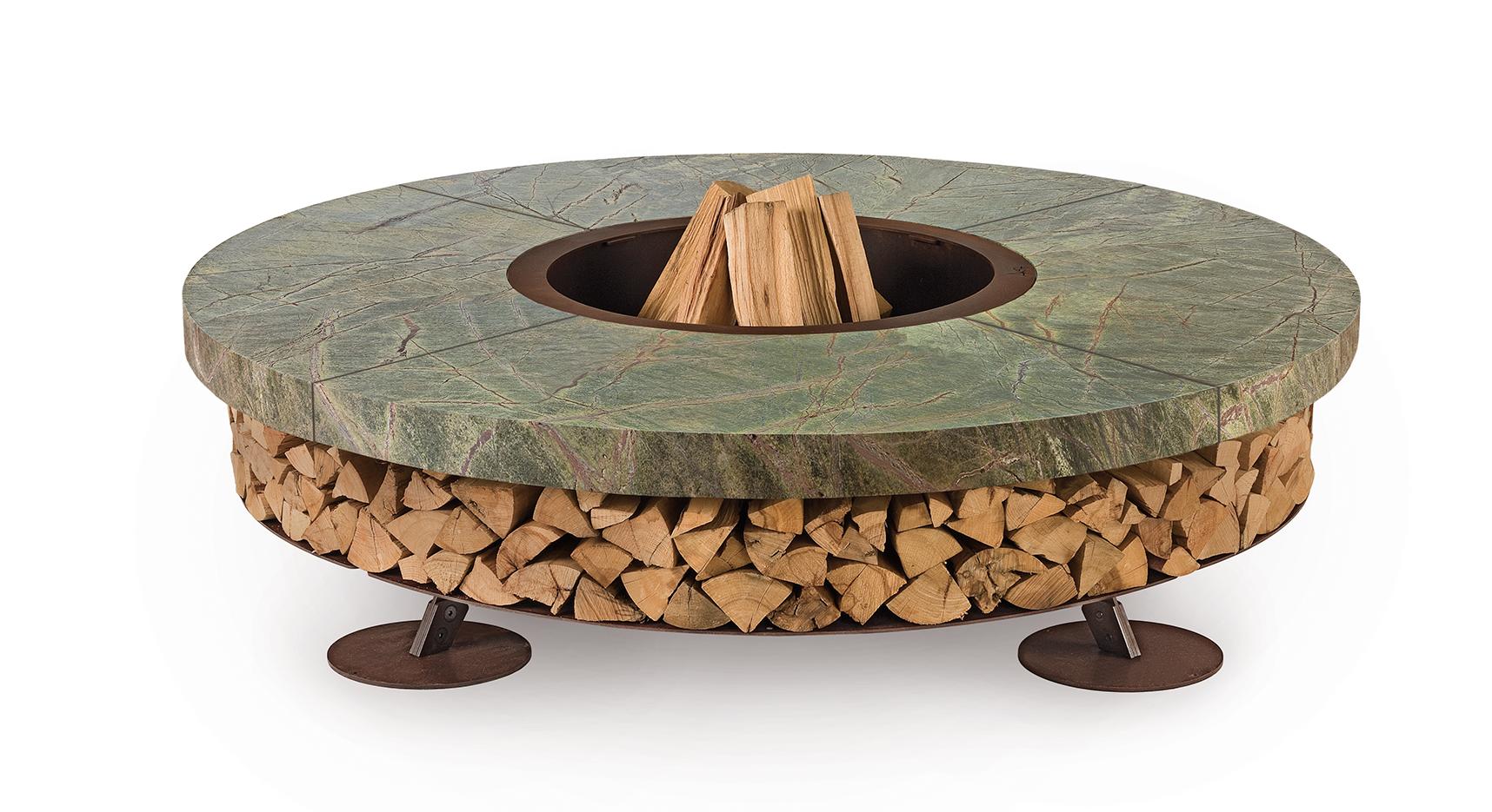 Ercole Fire Pit | Finishing: Green | Dimensions: Ø 150 cm