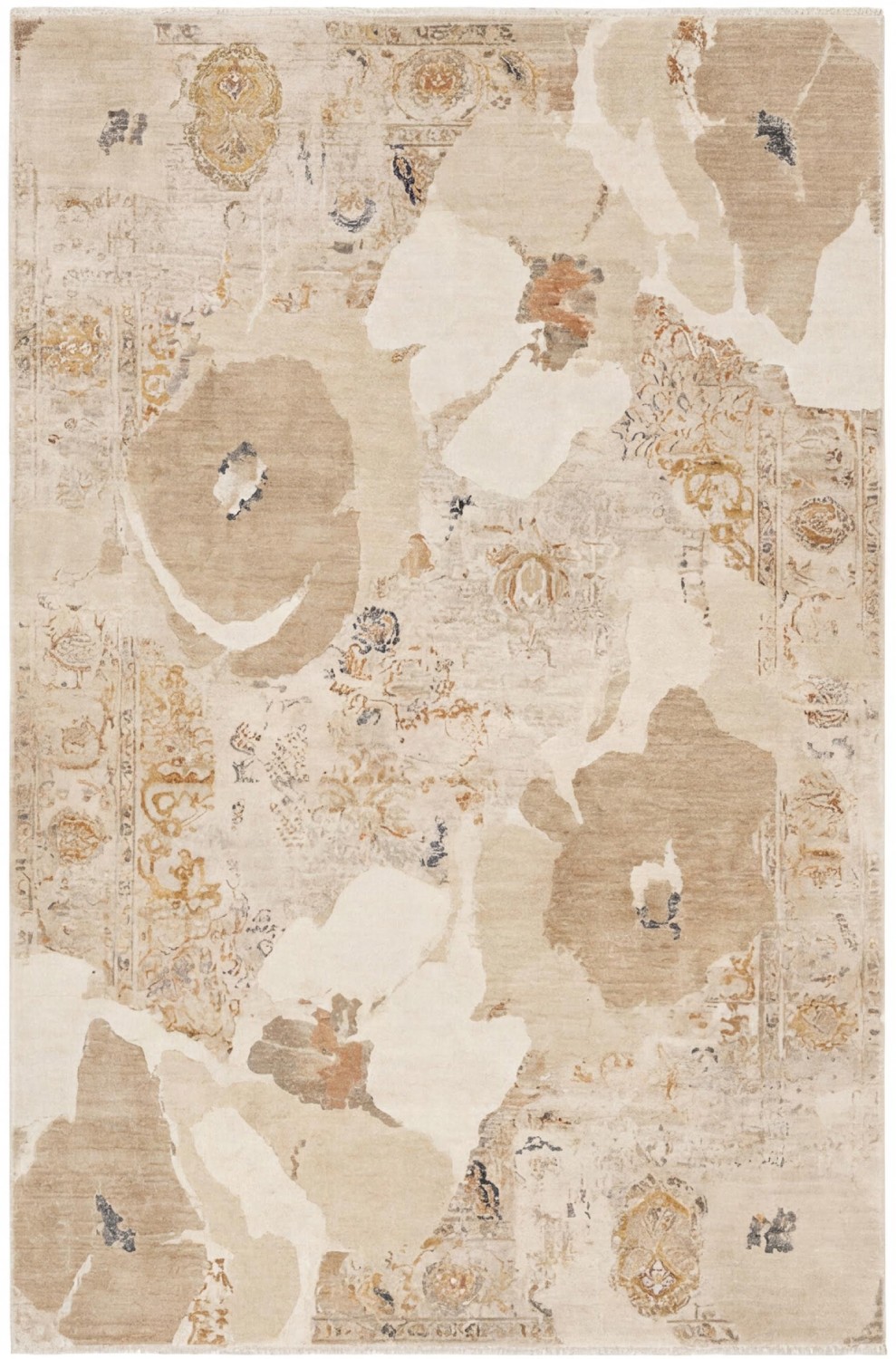 Stone Medallion Handcrafted Rug
