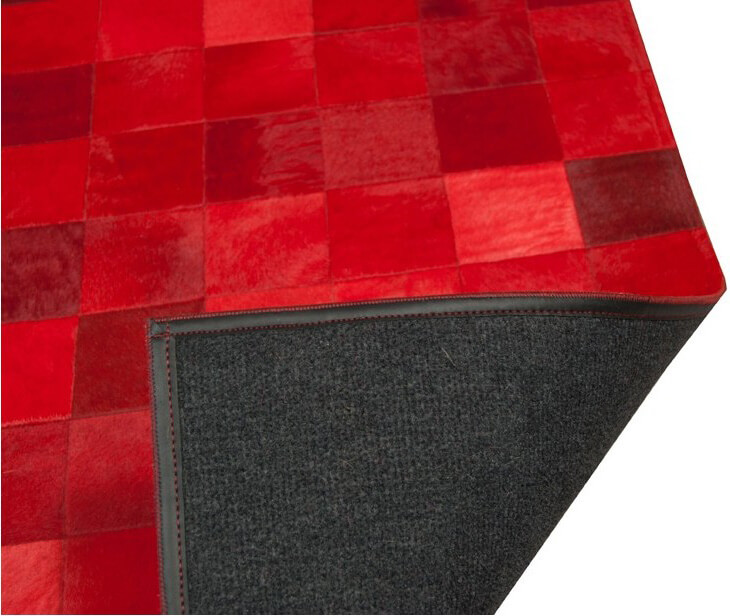 Mosaic Red Cowhide Rug | Size: 200 × 300 cm