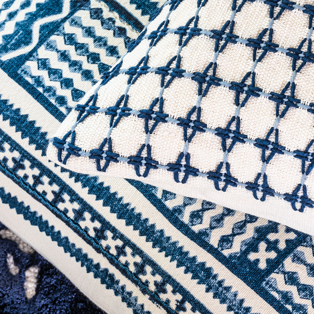 Kuba Indigo Cushion