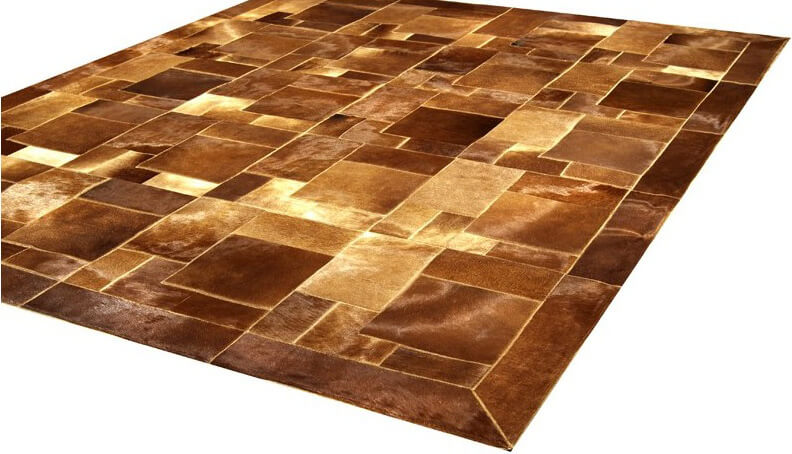 Puzzle Cowhide Rug | Size: 220 × 260 cm