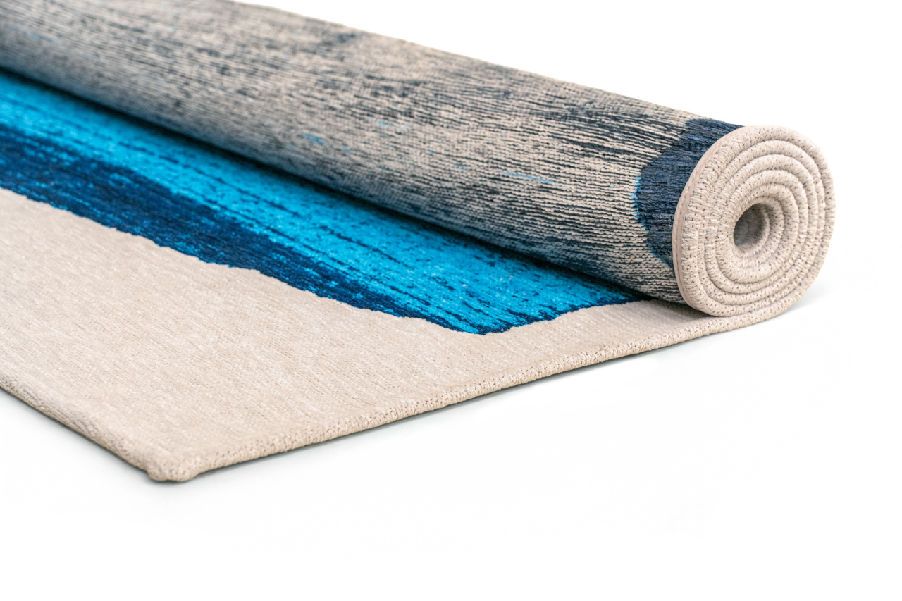 Brush Diva Blue Premium Belgian Rug | Size: 140 × 200 cm