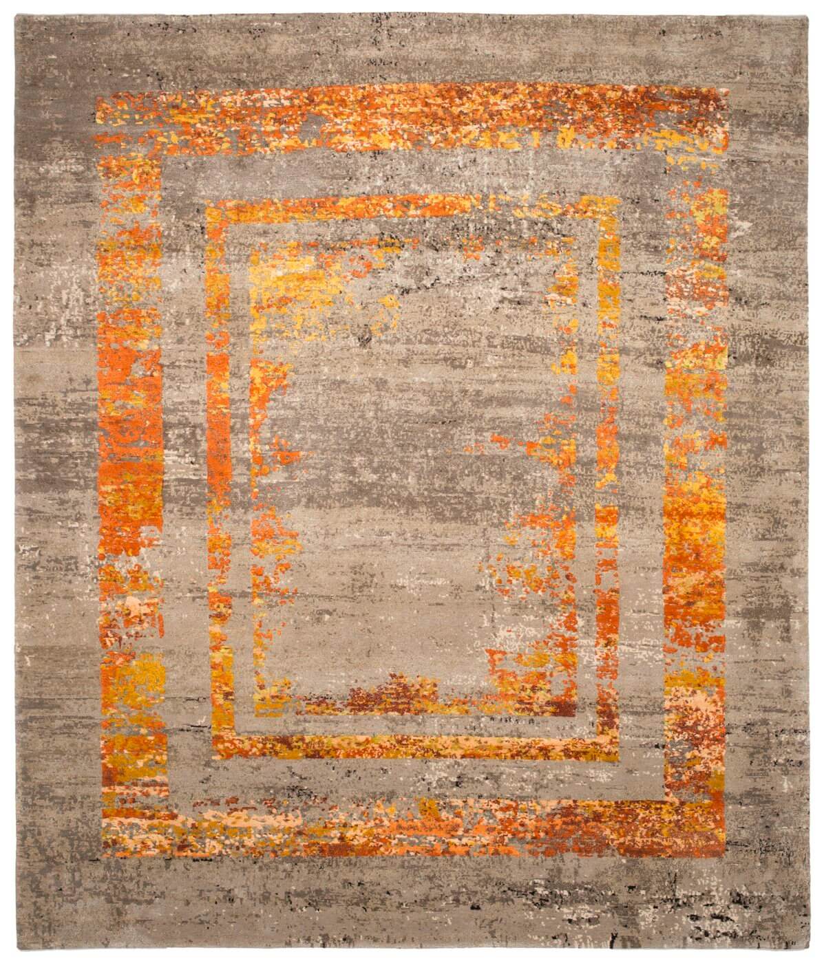 Artwork Triple Border Rug