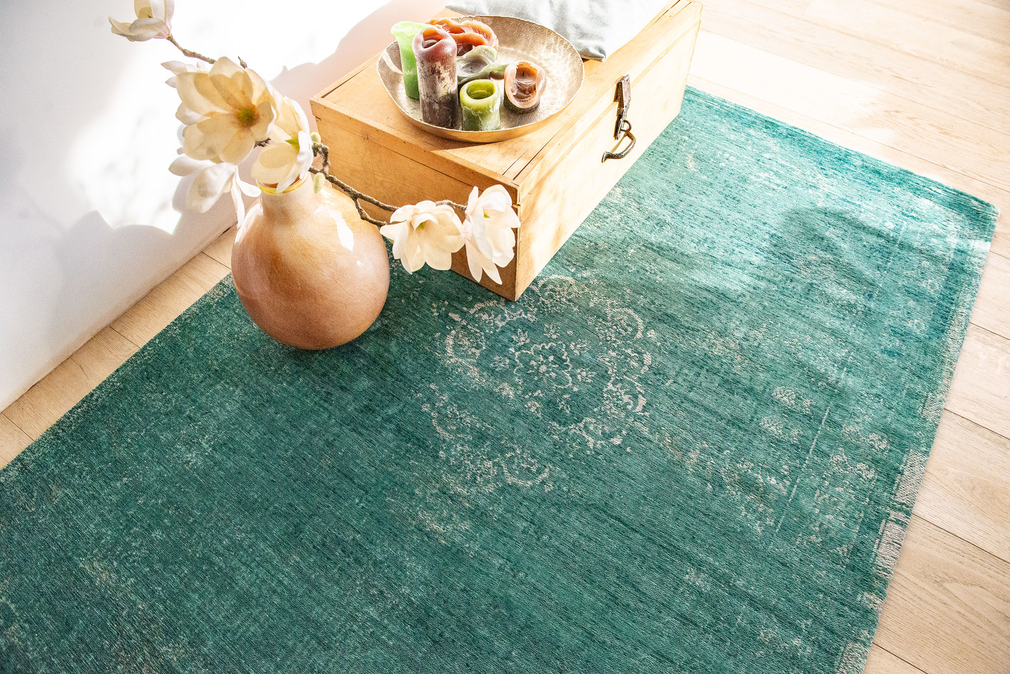 Vintage Style Jade Rug | Size: 170 × 240 cm