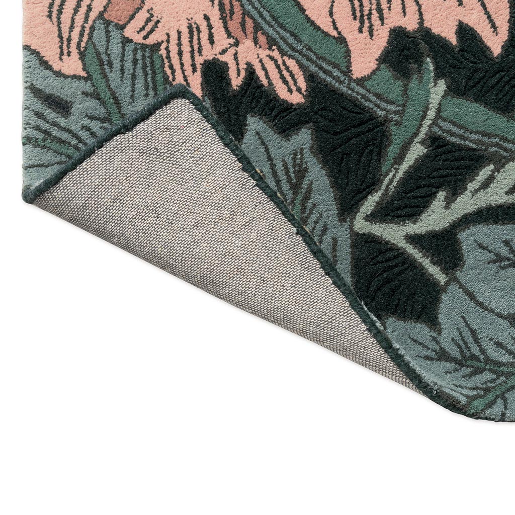 Honeysuckle & Tulip Teal Designer Rug