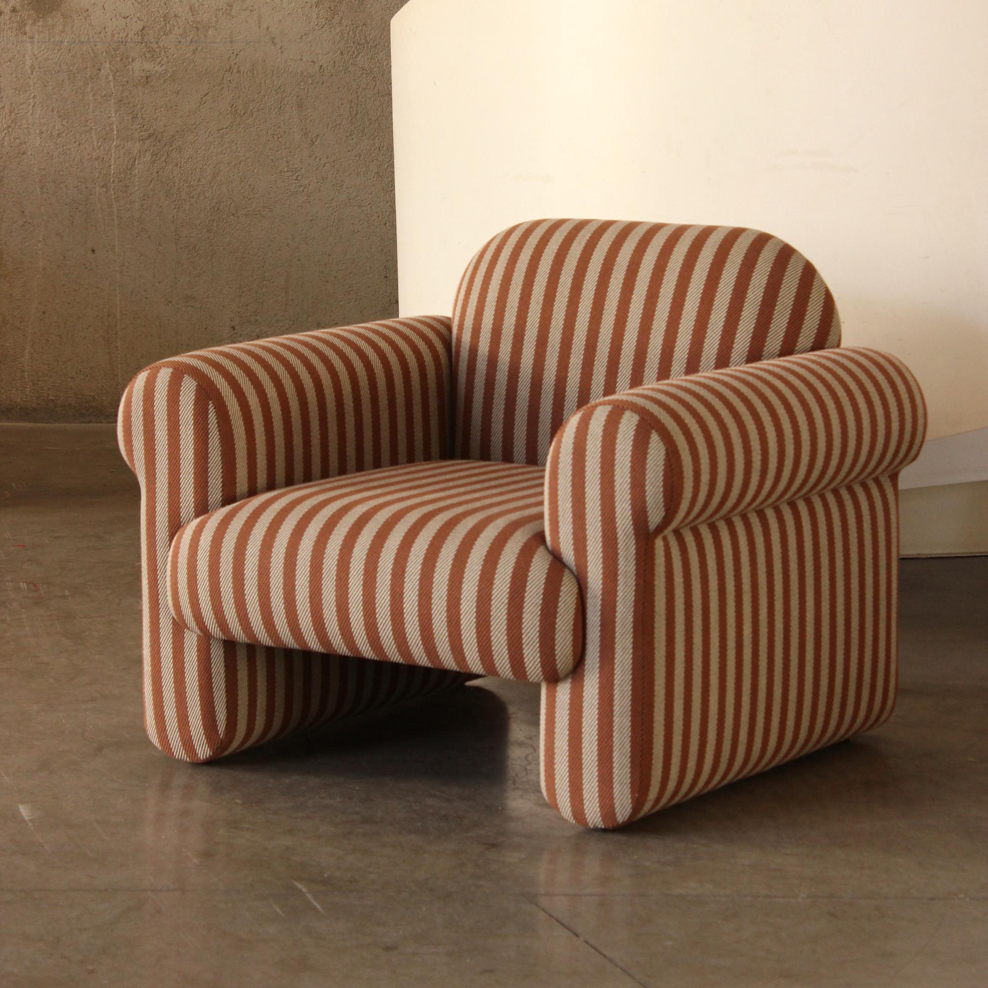 Oscar Striped Armchair