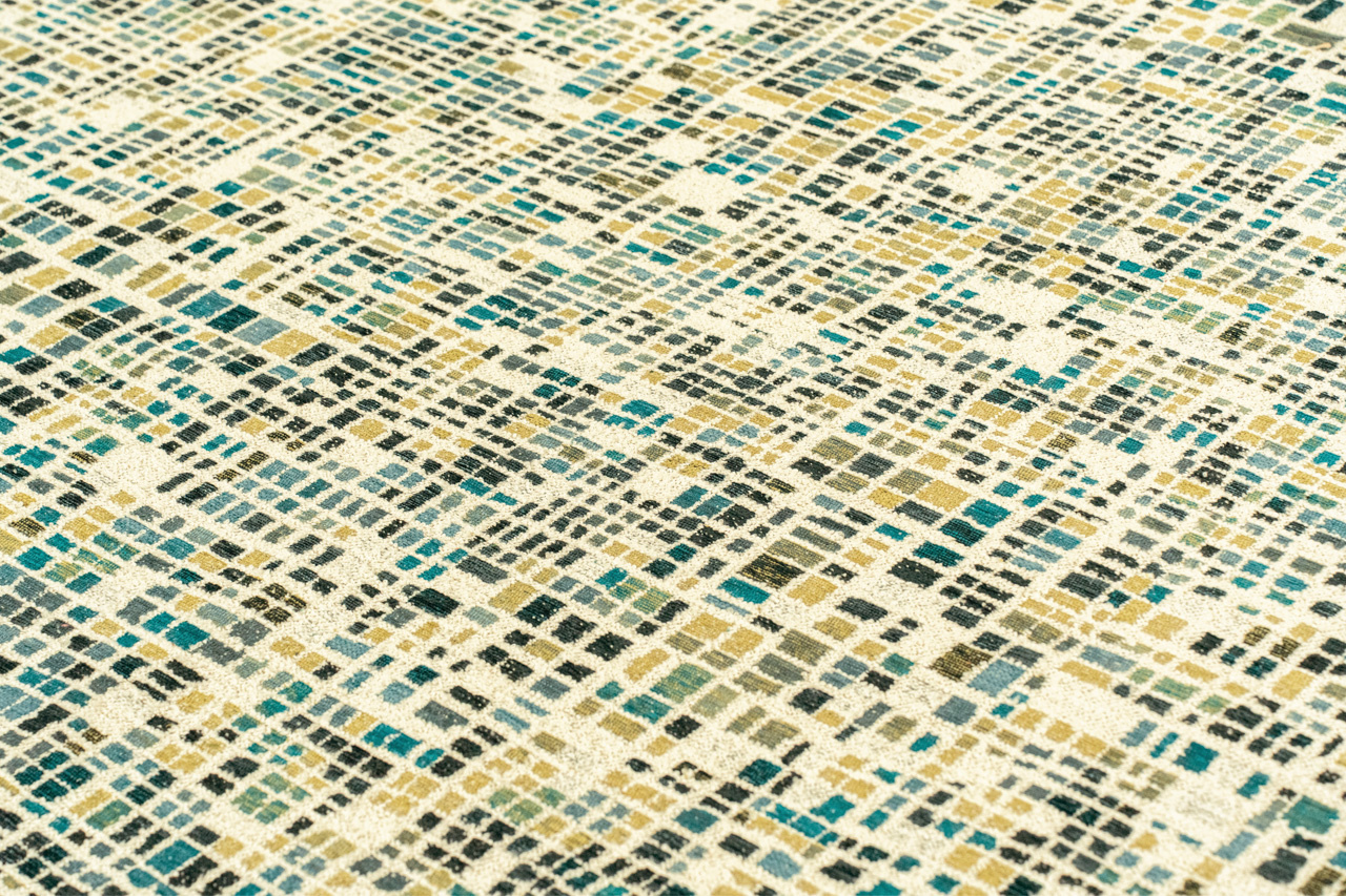 Cubik Midnight Belgian Designer Rug