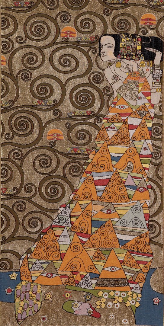 Lady from Klimt Tapestry | Size: 50 × 100 cm