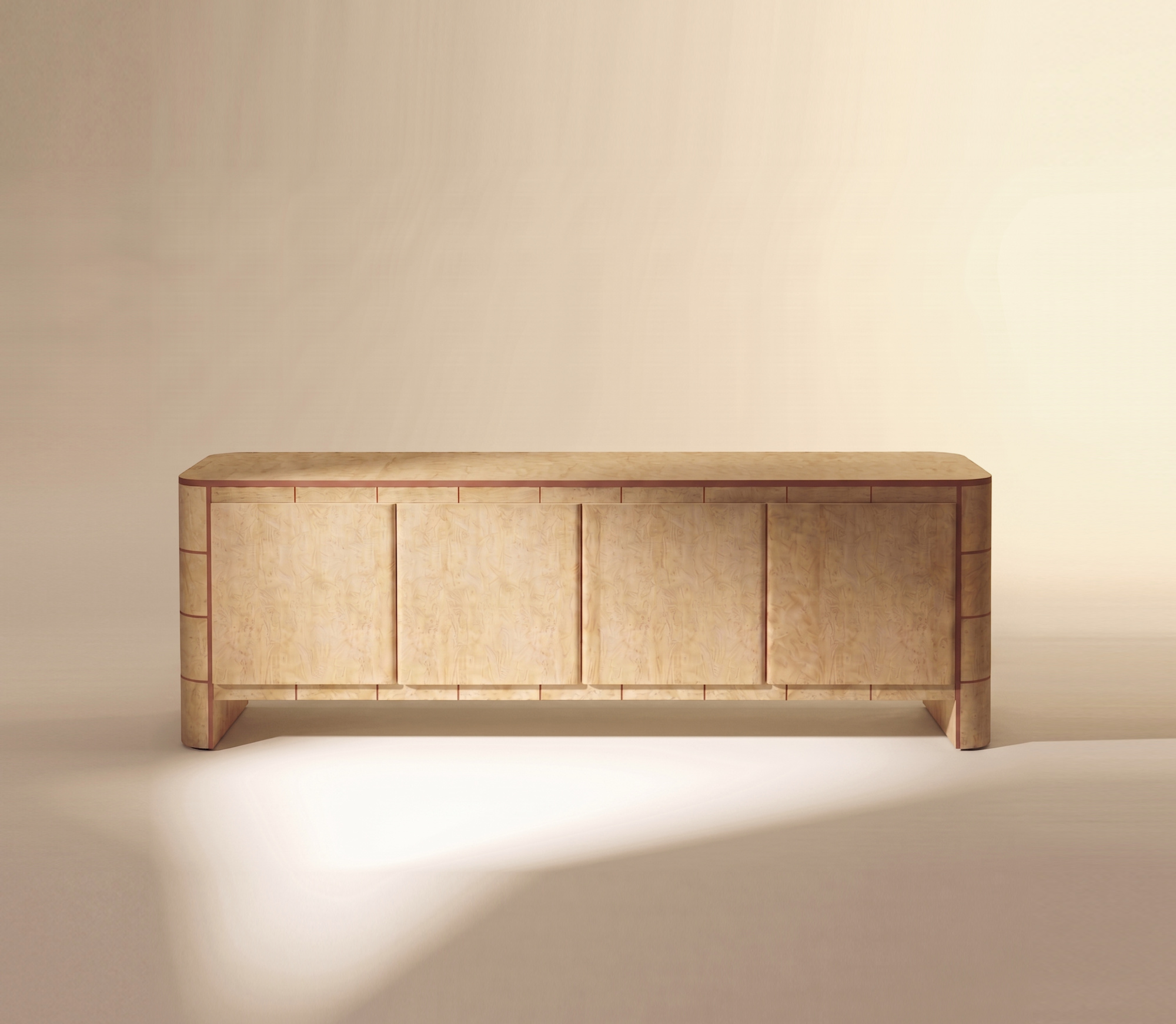 Soft Cage Oak Handcrafted Luxury Sideboard
