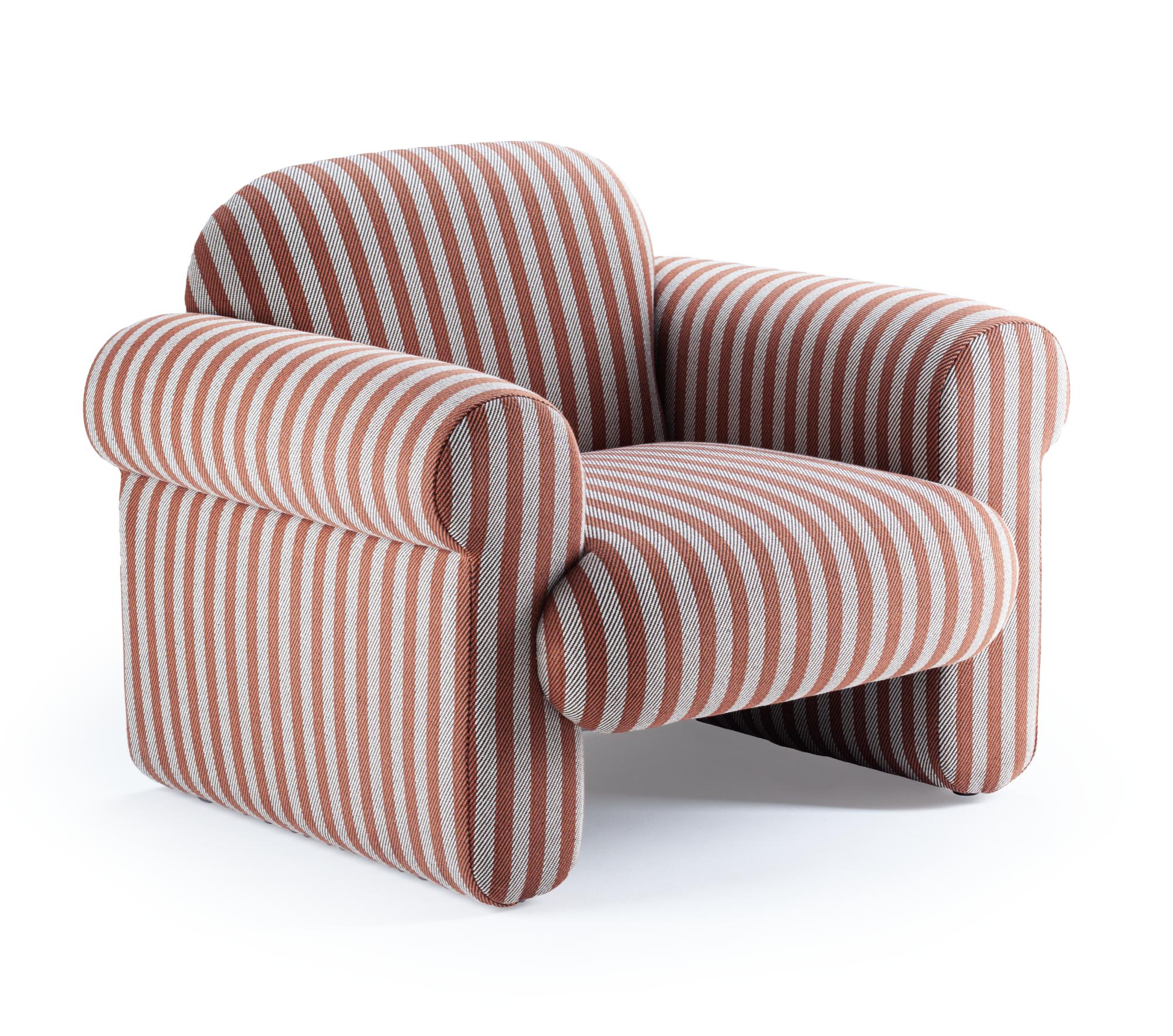 Oscar Striped Armchair
