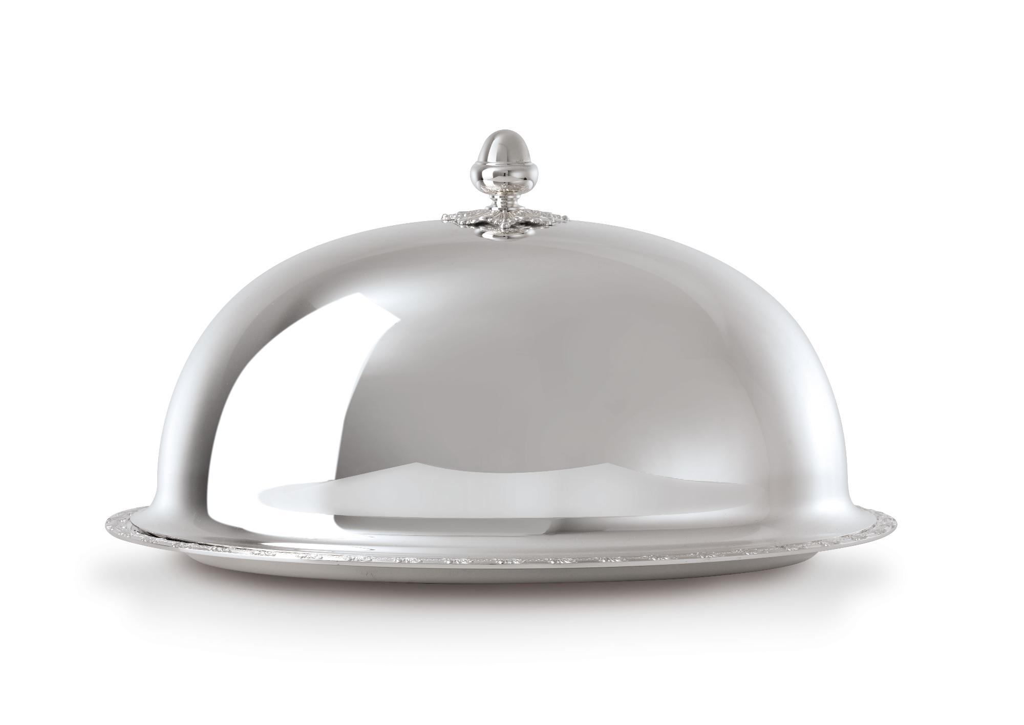 Royal Silver Oval Serving Tray | Dimensions: 27 × 39 cm