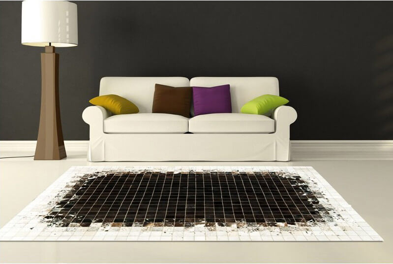 Mosaic Cowhide Rug | Size: 160 × 230 cm