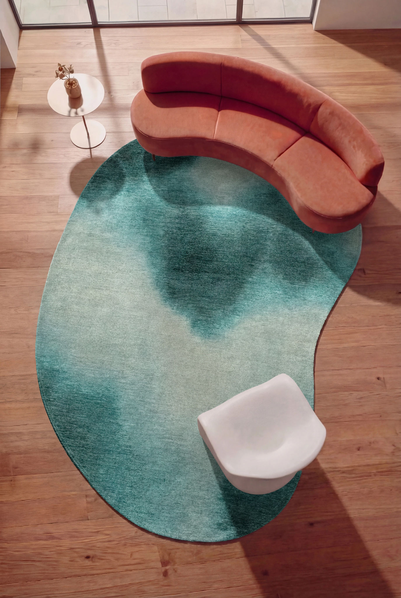 Aquarelle Storms Belgian Designer Rug