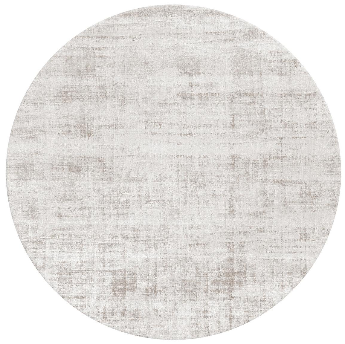 Off-White Round Banana Silk Rug | Size: Ø 250 cm