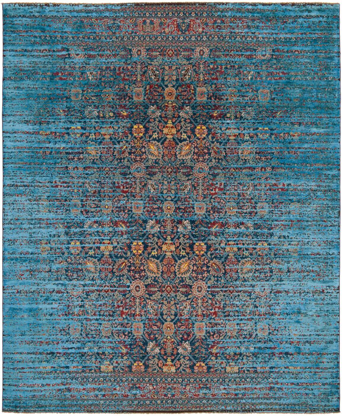 Tabriz Canal Stomped Silk Rug | Size: 200 × 300 cm