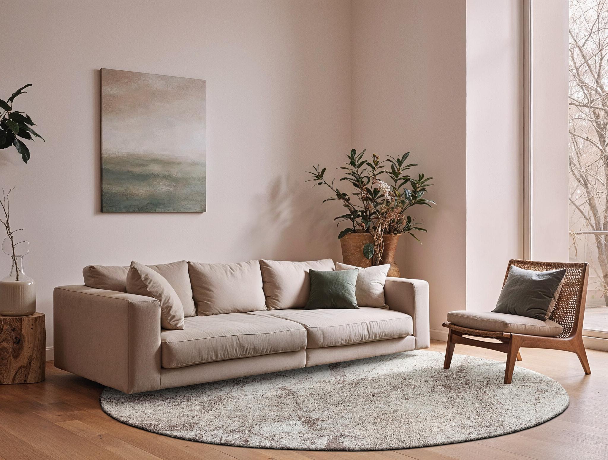 Albatre Round Rug | Size: Ø 240 cm