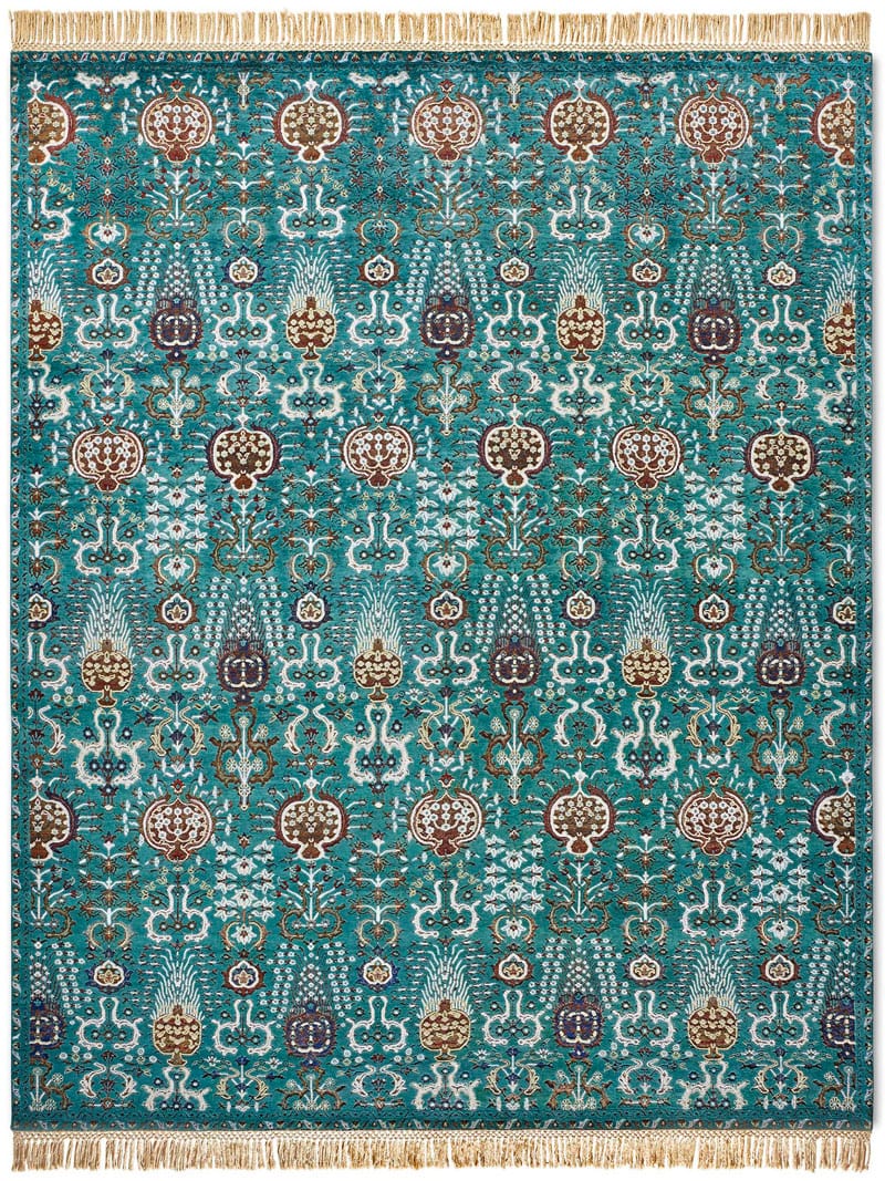 Isfahan Green Rug | Size: 250 × 300 cm