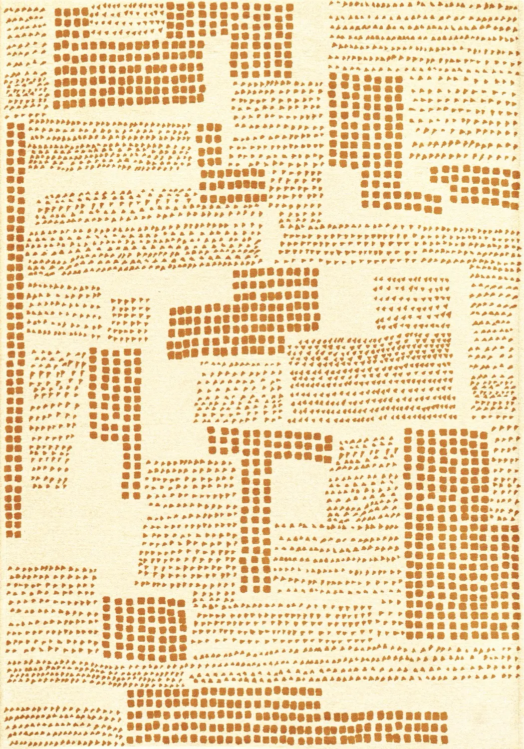 Zen Garden Dried Banana Belgian Designer Rug