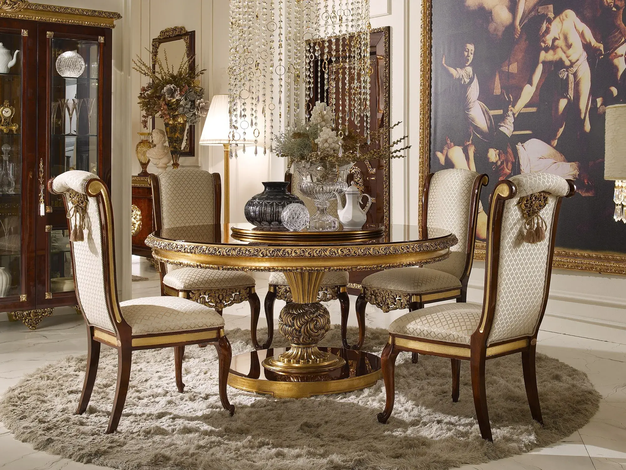 Italian Classic Round Dining Table