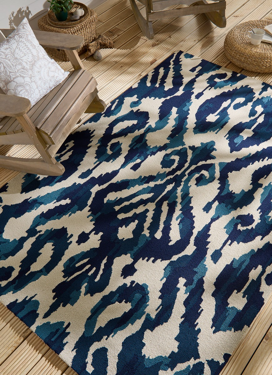 Kasuri Outdoor Rug | Size: 140 × 200 cm