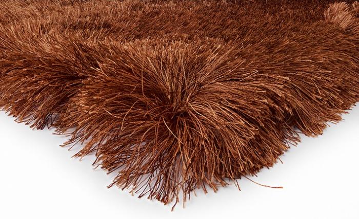 Aster Shaggy Brown Rug | Size: 60 × 120 cm