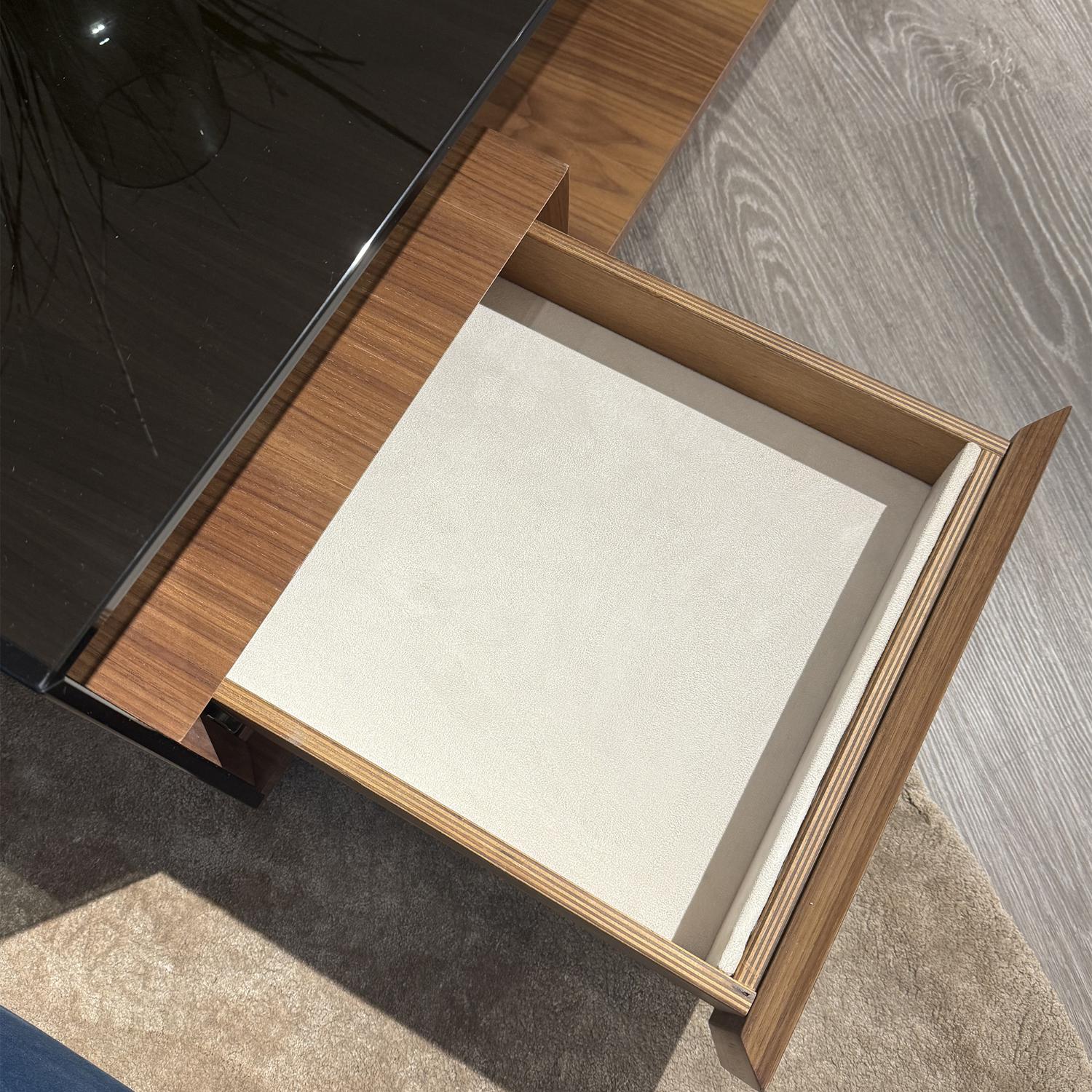 Peter Glass-Top Italian Coffee Table