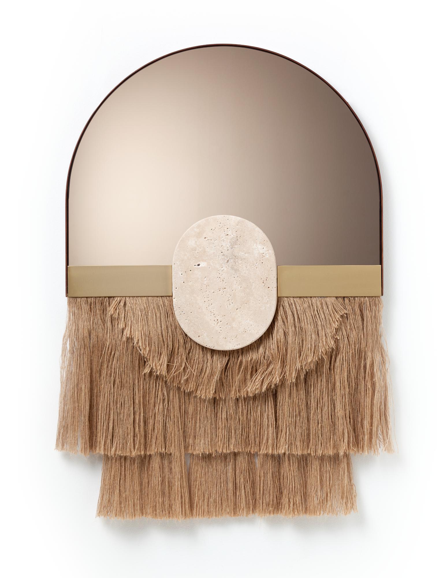 Souk Ecru Linen Mirror