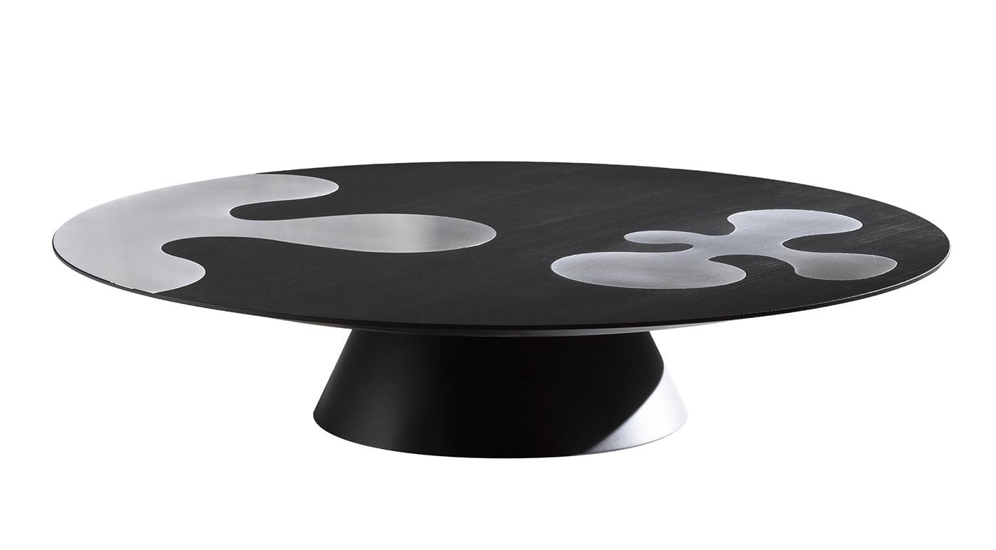 Black Round Coffee Table