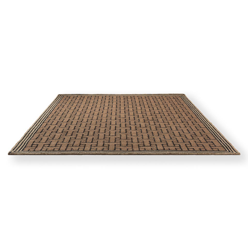 Monogram Brown Outdoor Rug | Size: 250 × 350 cm