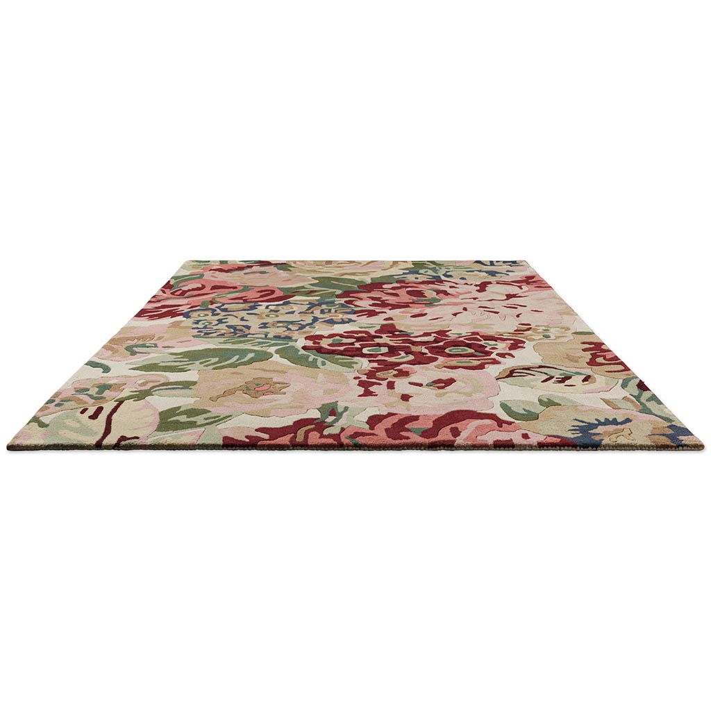 Rose & Peony Red Designer Rug