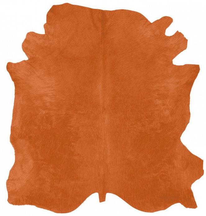 جلد بقري طبيعي برتقالي | المقاس: 200 × 240 cm