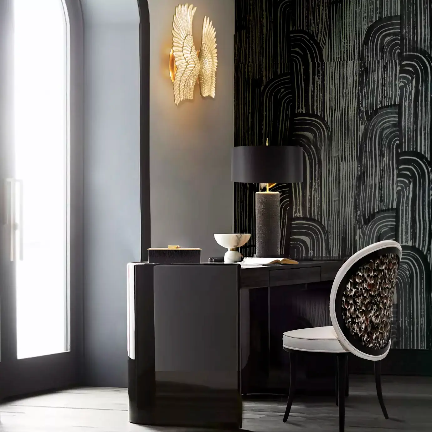 Mistral Folie Feather Dining Chair