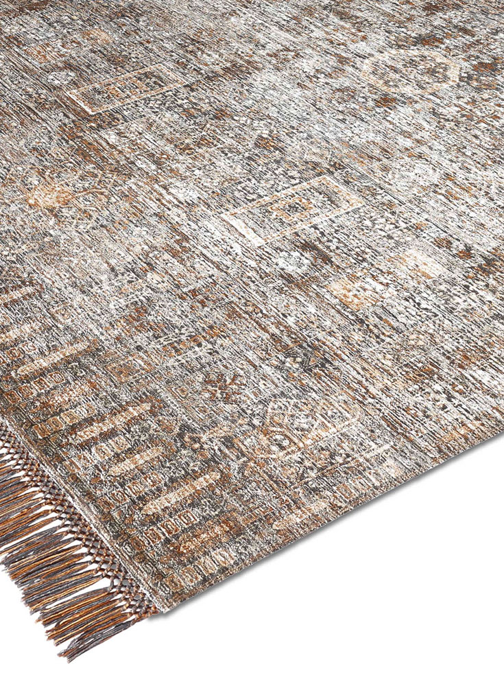 Agra Charcoal Handmade Rug | Size: 170 × 240 cm